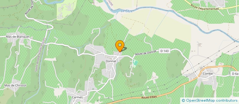 localisation de l'entreprise MADAME NATHALIE DE MAZENOD  SABRAN