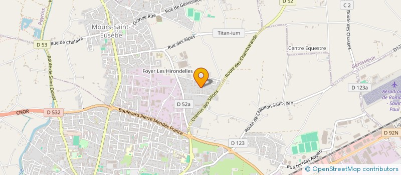 localisation de l'entreprise MADAME NATHALIE DE MULA  MOURS-SAINT-EUSEBE