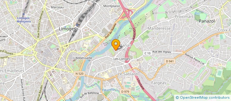 localisation de l'entreprise MADAME NATHALIE DE OLIVEIRA à LIMOGES