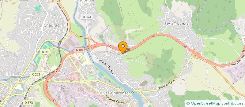 localisation de l'entreprise MADAME NATHALIE DE OLIVEIRA  BRIVES-CHARENSAC