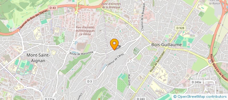 localisation de l'entreprise MADAME NATHALIE DE ROHOZINSKI à BOIS-GUILLAUME