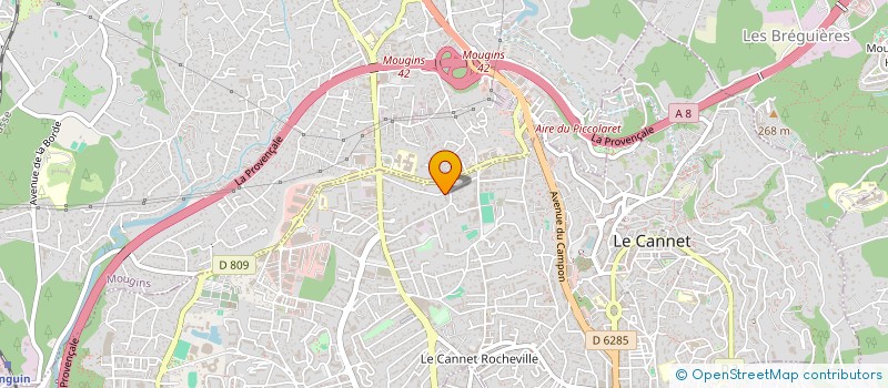 localisation de l'entreprise MADAME NATHALIE DE SOUSA à LE CANNET