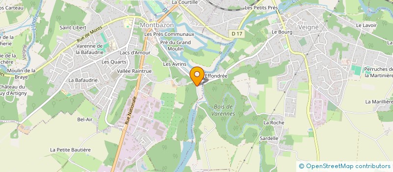 localisation de l'entreprise MADAME NATHALIE DEBIARD à VEIGNE