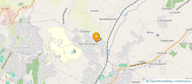 localisation de l'entreprise MADAME NATHALIE DEBONNET  PONT-DU-CASSE