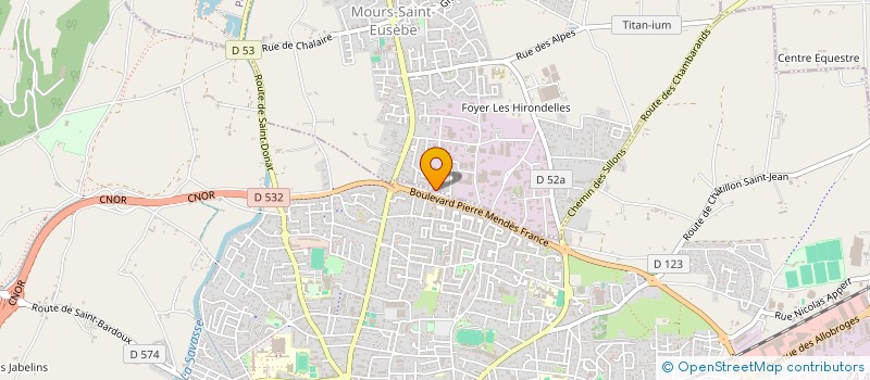 localisation de l'entreprise MADAME NATHALIE DECAYEUX  MOURS-SAINT-EUSEBE