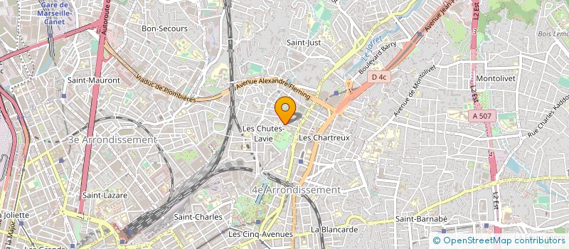 localisation de l'entreprise MADAME NATHALIE DECLETY à MARSEILLE