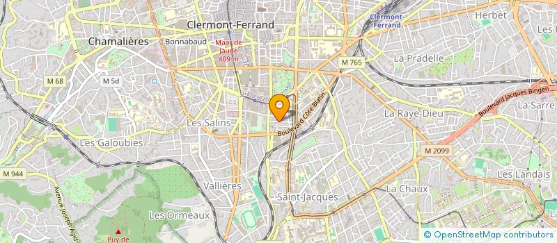 localisation de l'entreprise MADAME NATHALIE DEFLISQUE  CLERMONT-FERRAND