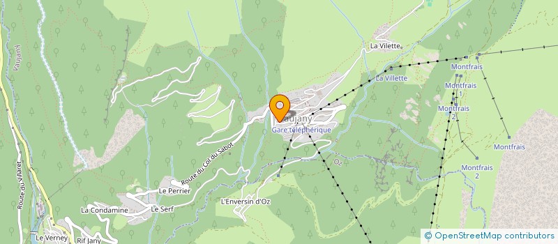 localisation de l'entreprise MADAME NATHALIE DEGAT  VAUJANY