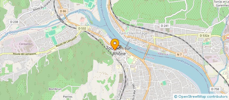 localisation de l'entreprise MADAME NATHALIE DEGOBERT à TOURNON-SUR-RHONE