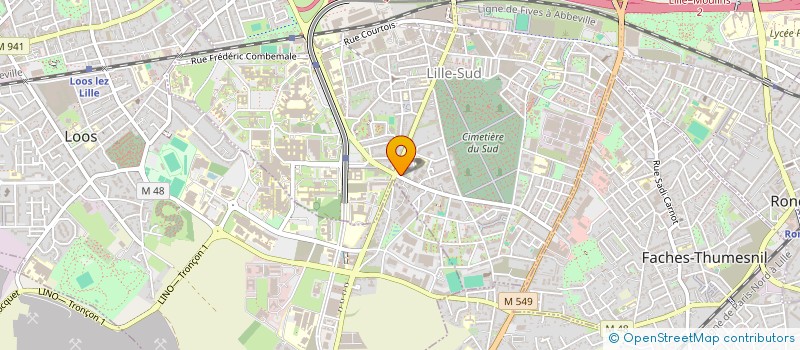 localisation de l'entreprise MADAME NATHALIE DEGOUMOIS à LILLE
