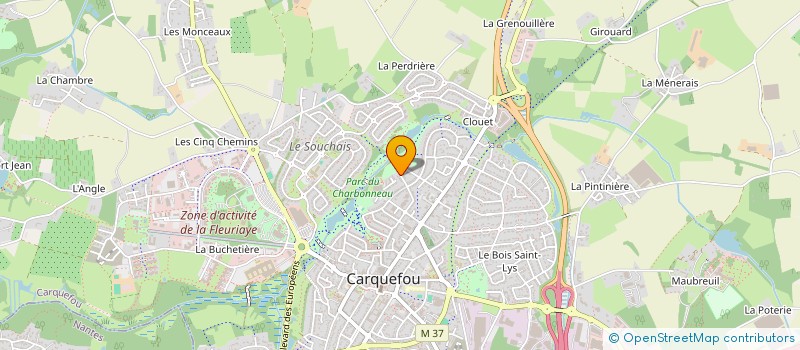 localisation de l'entreprise MADAME NATHALIE DEGUELDRE  CARQUEFOU