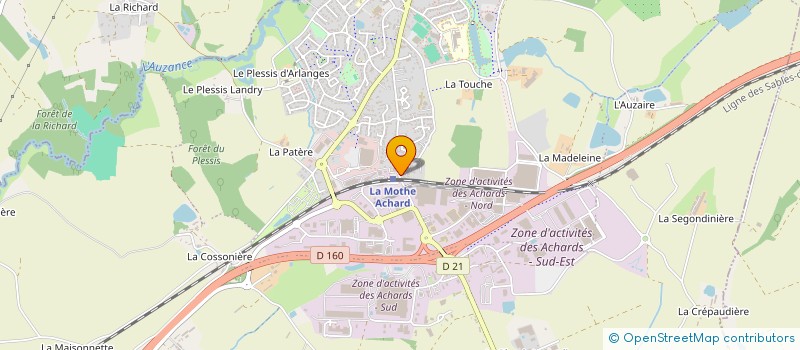 localisation de l'entreprise MADAME NATHALIE DEHAUDT  LES ACHARDS