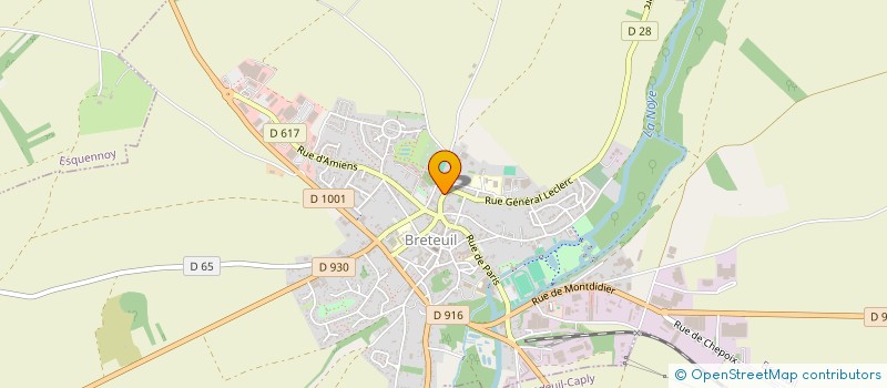 localisation de l'entreprise MADAME NATHALIE DELAVENNE  BRETEUIL