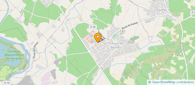 localisation de l'entreprise MADAME NATHALIE DELBOURG  THEZAN-LES-BEZIERS