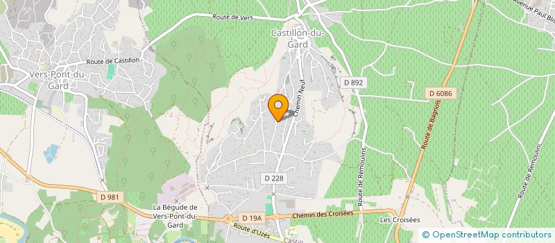 localisation de l'entreprise MADAME NATHALIE DELCOURT  CASTILLON-DU-GARD