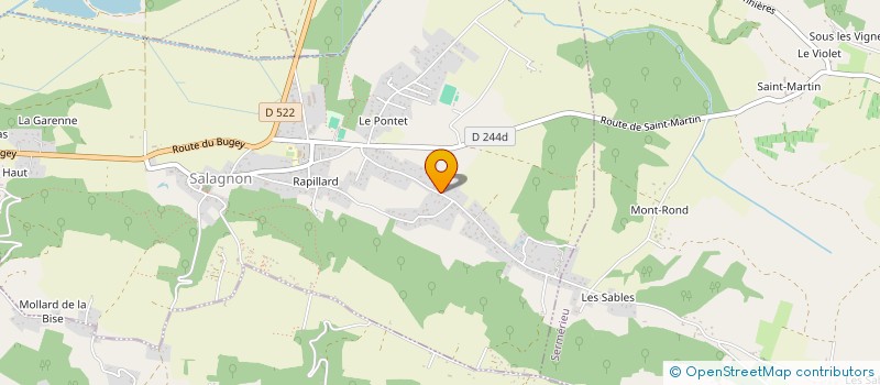 localisation de l'entreprise MADAME NATHALIE DELEAGE  SALAGNON