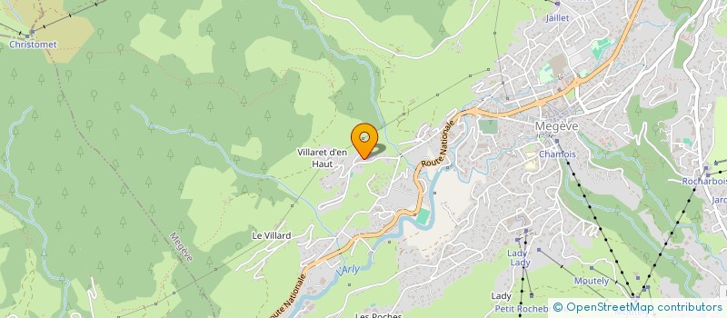 localisation de l'entreprise MADAME NATHALIE DELGADO  MEGEVE