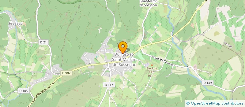 localisation de l'entreprise MADAME NATHALIE DELIGNE  ST HIPPOLYTE DU FORT