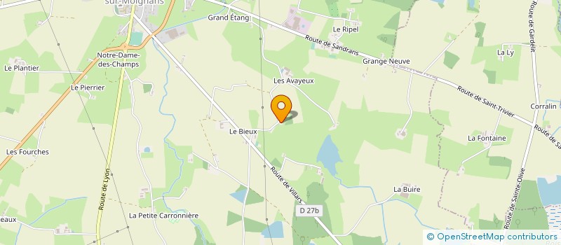 localisation de l'entreprise MADAME NATHALIE DELOIN  SAINT-TRIVIER-SUR-MOIGNANS