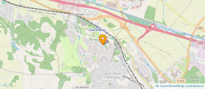 localisation de l'entreprise MADAME NATHALIE DELON  L'ISLE-D'ABEAU