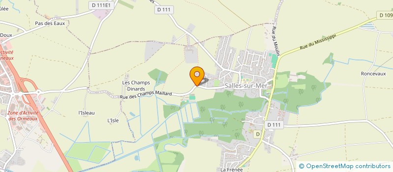 localisation de l'entreprise MADAME NATHALIE DELORME  SALLES-SUR-MER