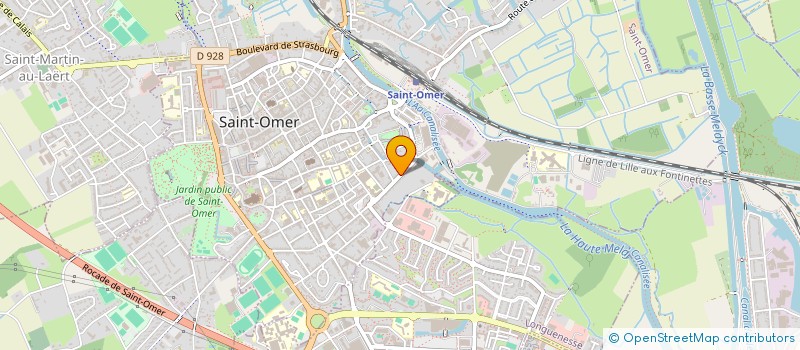 localisation de l'entreprise MADAME NATHALIE DELPLACE  SAINT-OMER