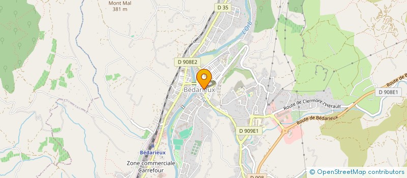 localisation de l'entreprise MADAME NATHALIE DELTOUR  BEDARIEUX