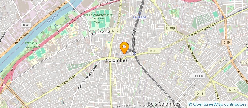localisation de l'entreprise MADAME NATHALIE DELVIGNE à COLOMBES