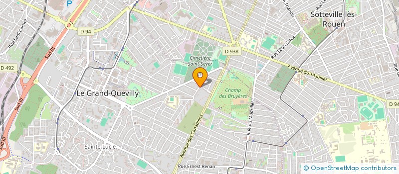 localisation de l'entreprise MADAME NATHALIE DEMERY  LE GRAND-QUEVILLY