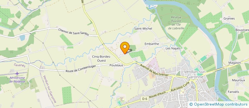 localisation de l'entreprise MADAME NATHALIE DEMOT  VERDUN-SUR-GARONNE