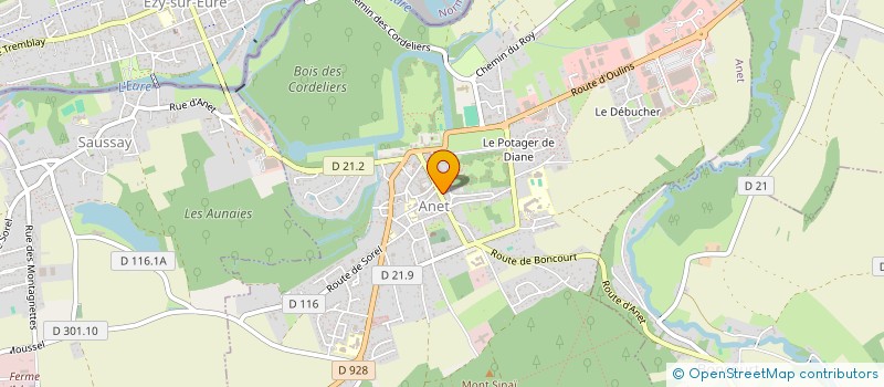 localisation de l'entreprise MADAME NATHALIE DEMOULINGER à ANET
