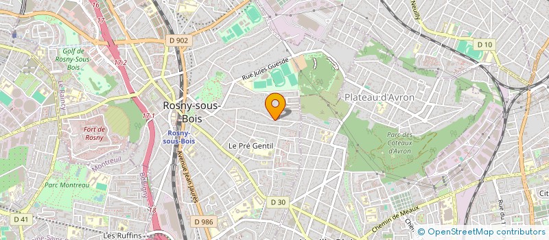 localisation de l'entreprise MADAME NATHALIE DENES à ROSNY-SOUS-BOIS