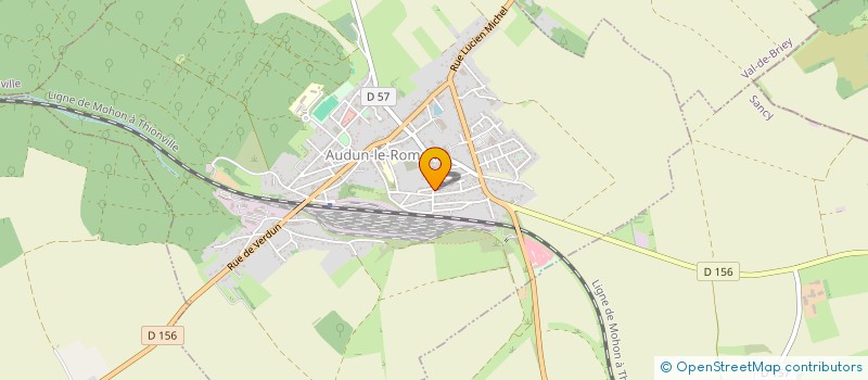 localisation de l'entreprise MADAME NATHALIE DENIS  AUDUN-LE-ROMAN