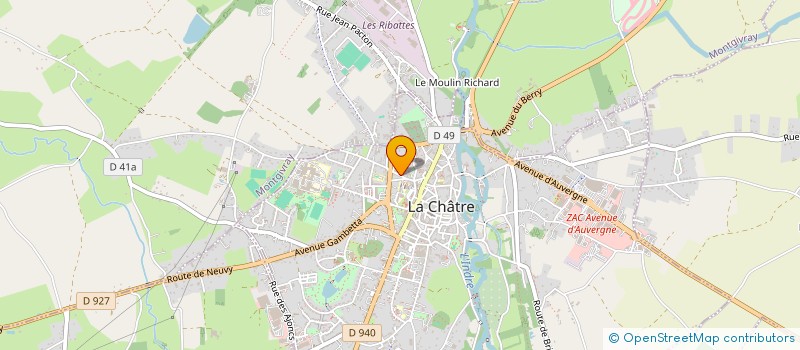 localisation de l'entreprise MADAME NATHALIE DENOYER à LA CHATRE