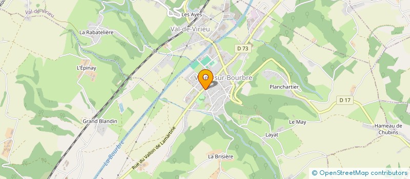 localisation de l'entreprise MADAME NATHALIE DEPLANTE  VAL-DE-VIRIEU