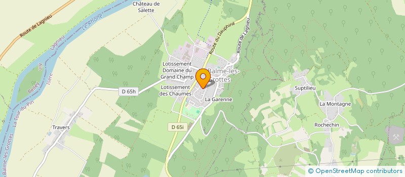 localisation de l'entreprise MADAME NATHALIE DEREY  LA BALME-LES-GROTTES