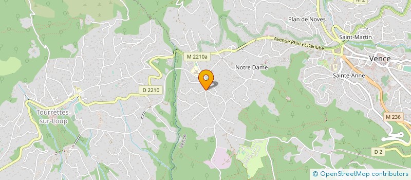 localisation de l'entreprise MADAME NATHALIE DESCHAMPS  VENCE