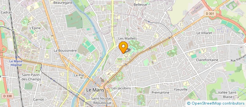 localisation de l'entreprise MADAME NATHALIE DESILE  LE MANS