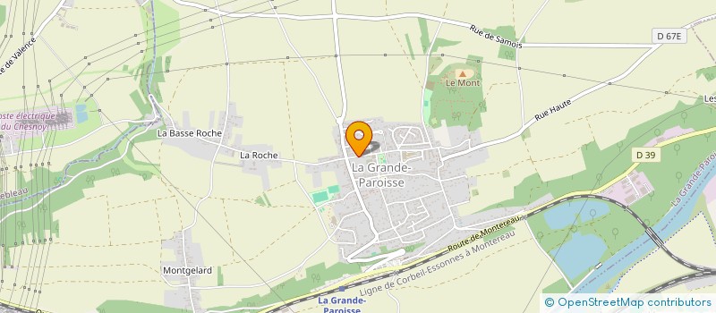 localisation de l'entreprise MADAME NATHALIE DESLANDES  LA GRANDE-PAROISSE