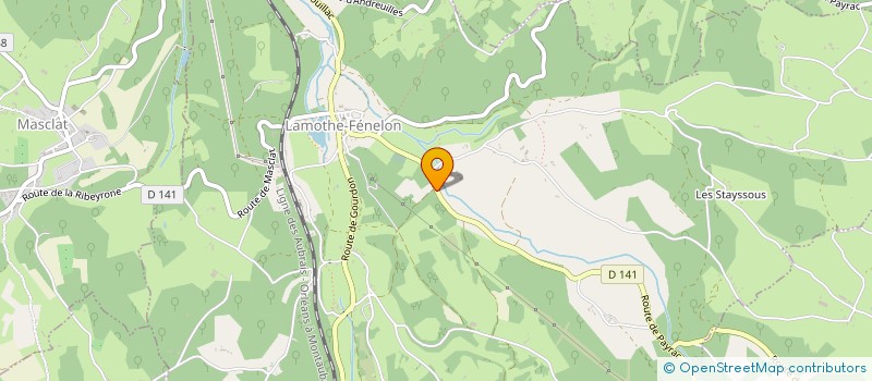 localisation de l'entreprise MADAME NATHALIE DESPLAT  LAMOTHE-FENELON