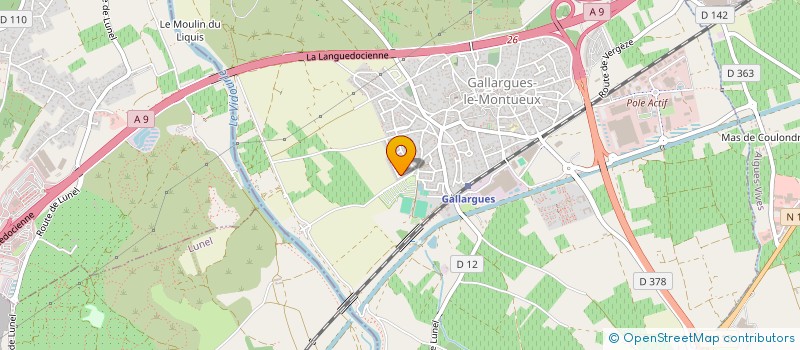 localisation de l'entreprise MADAME NATHALIE DESPLATS  GALLARGUES-LE-MONTUEUX