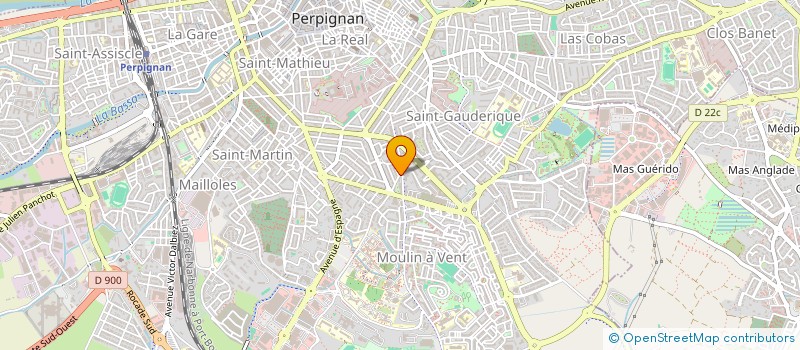 localisation de l'entreprise MADAME NATHALIE DESRUMEAUX  PERPIGNAN