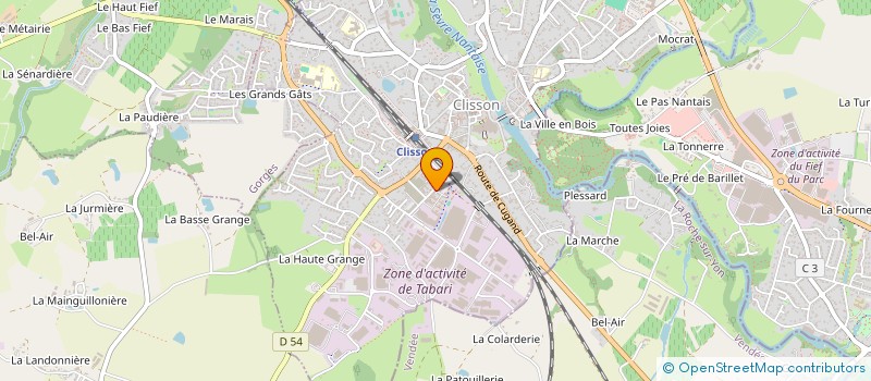 localisation de l'entreprise MADAME NATHALIE DESSERME  CLISSON