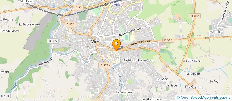 localisation de l'entreprise MADAME NATHALIE DESTIGNY à VIRE-NORMANDIE