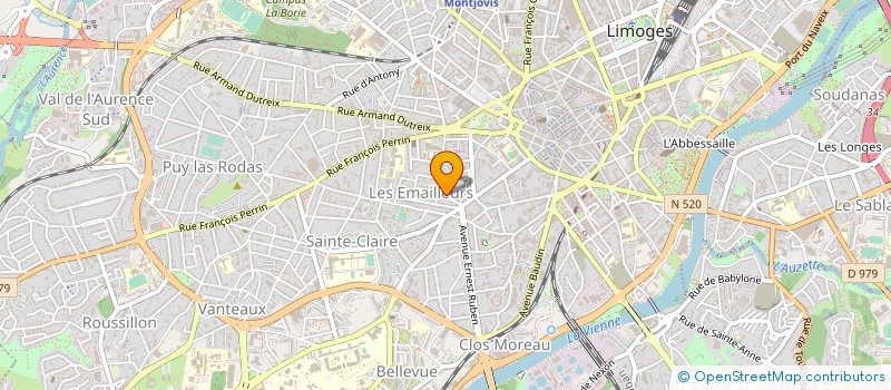 localisation de l'entreprise MADAME NATHALIE DETIVAUD à LIMOGES