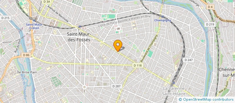 localisation de l'entreprise MADAME NATHALIE DEVARENNE  SAINT-MAUR-DES-FOSSES