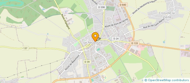 localisation de l'entreprise MADAME NATHALIE DEVE  LE NEUBOURG