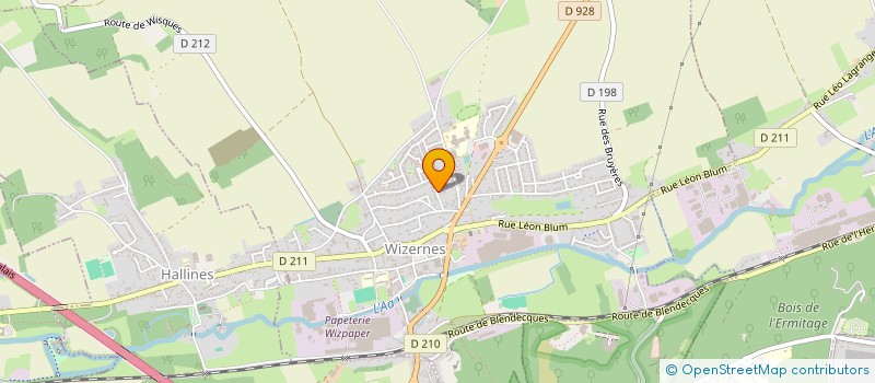 localisation de l'entreprise MADAME NATHALIE DEVIGNE  LUMBRES