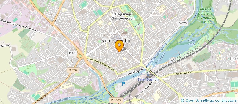 localisation de l'entreprise MADAME NATHALIE DEVOCELLE à SAINT-QUENTIN