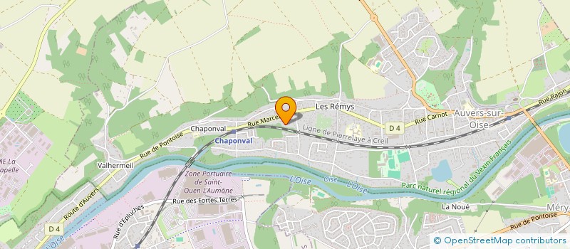 localisation de l'entreprise MADAME NATHALIE DEVRED  AUVERS-SUR-OISE